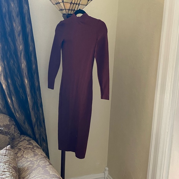 American Apparel open back body con dress in “wine” - Picture 3 of 4